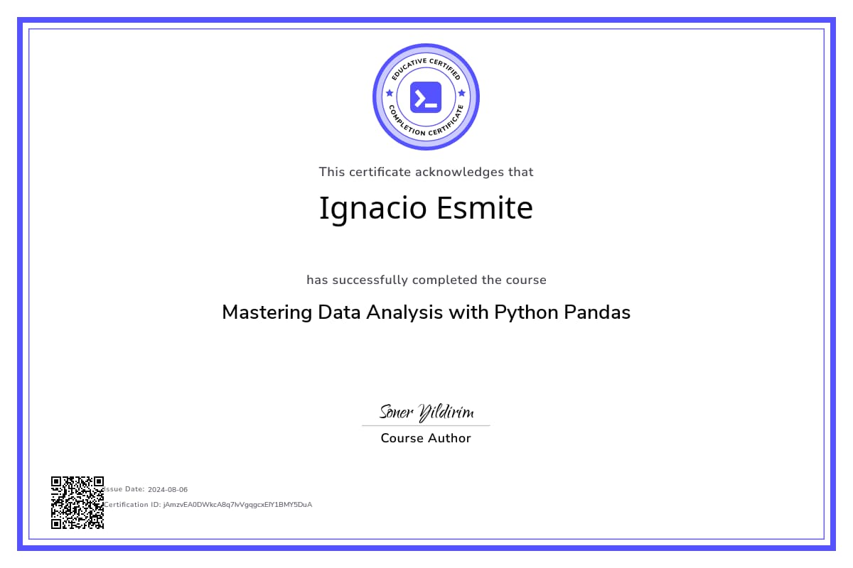 Course Certificate