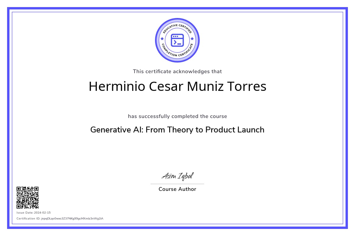 Course Certificate