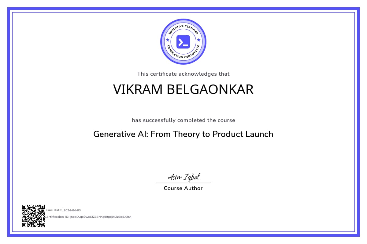 Course Certificate