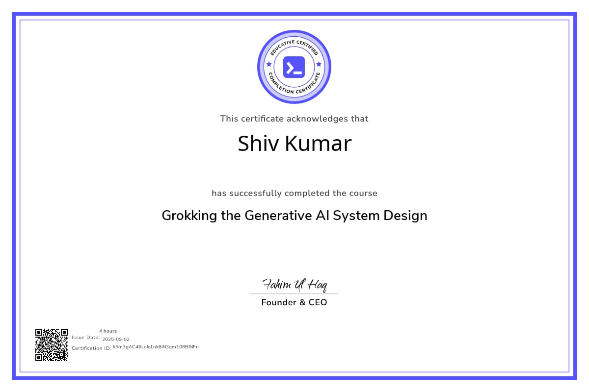 Course Certificate