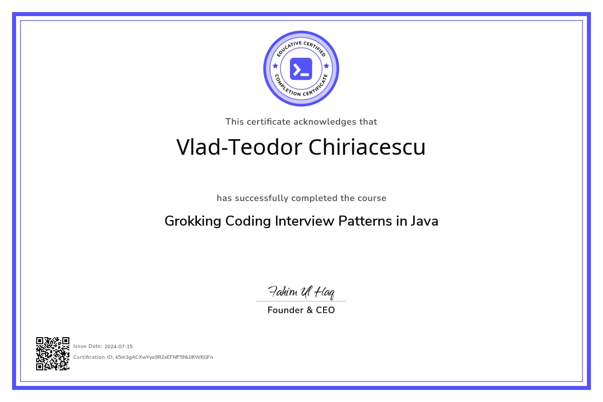 Course Certificate