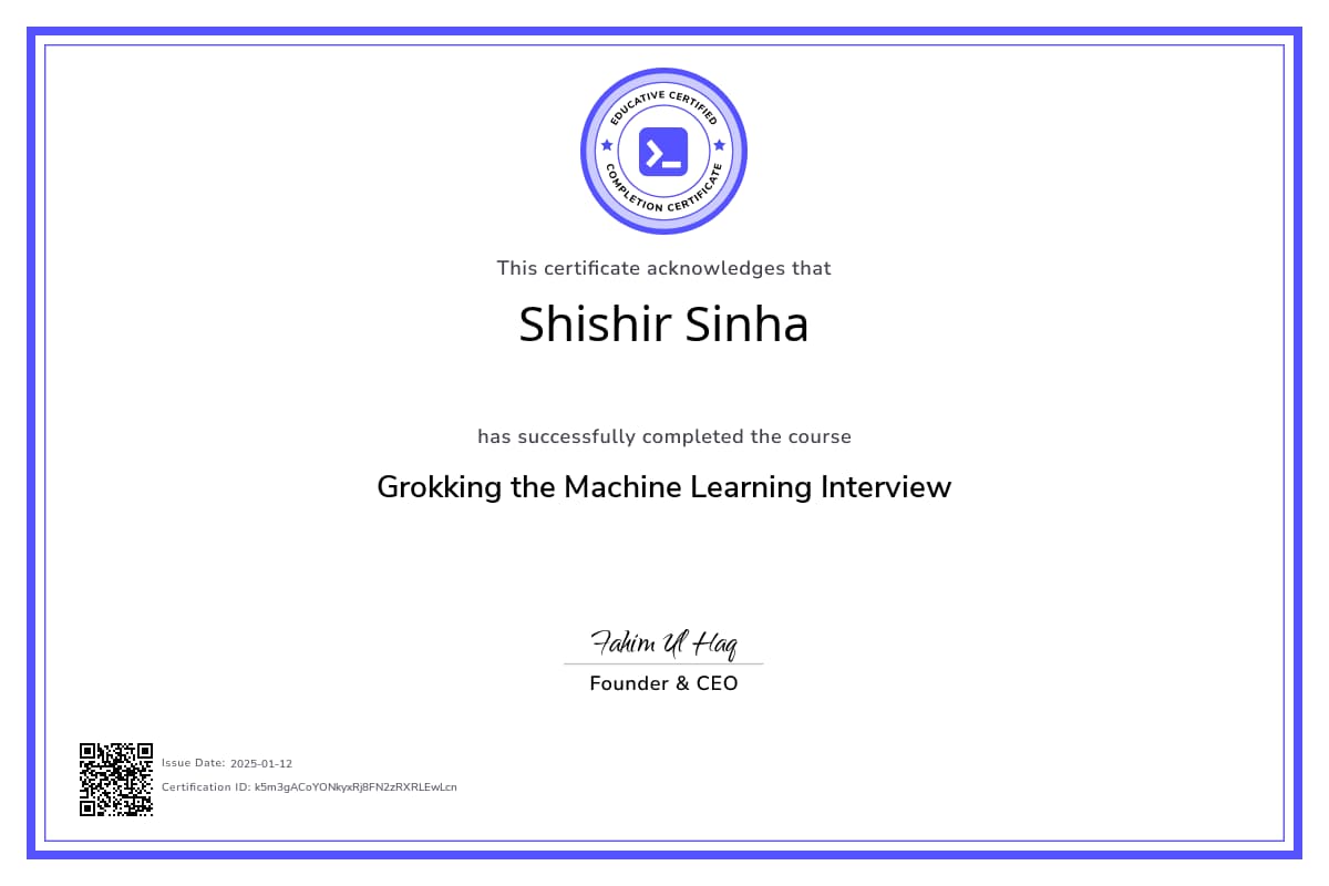 Course Certificate