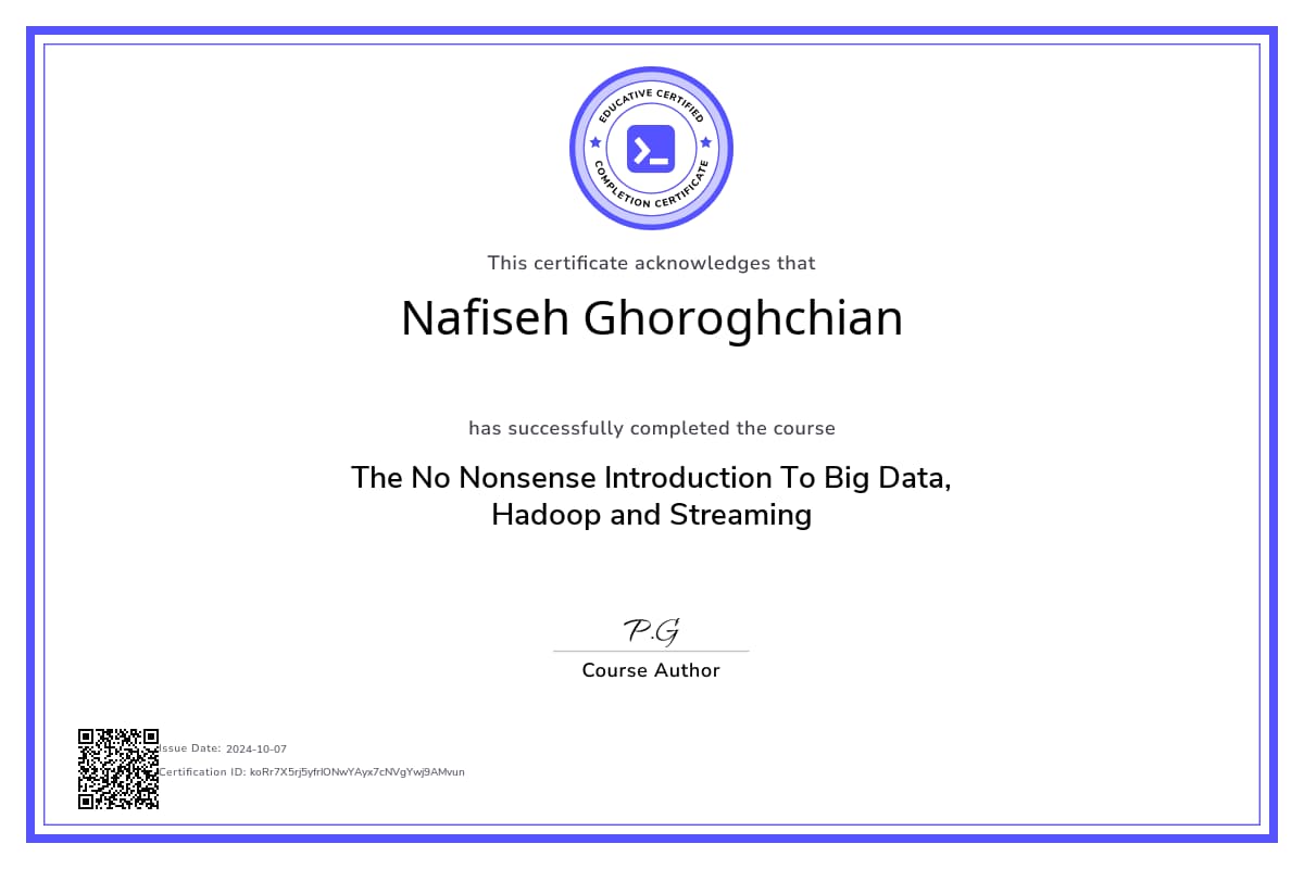 Course Certificate