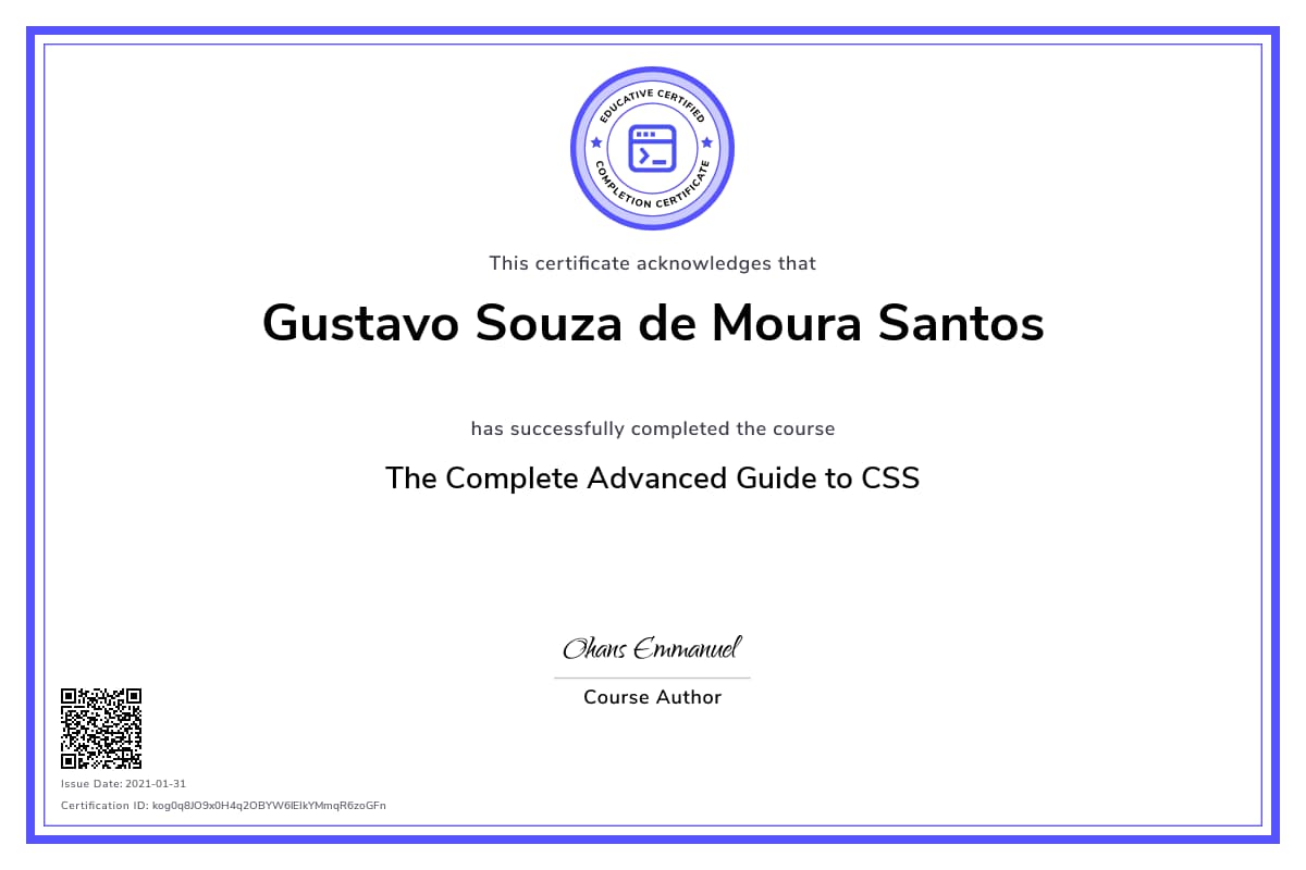 Personalized Path Certificate