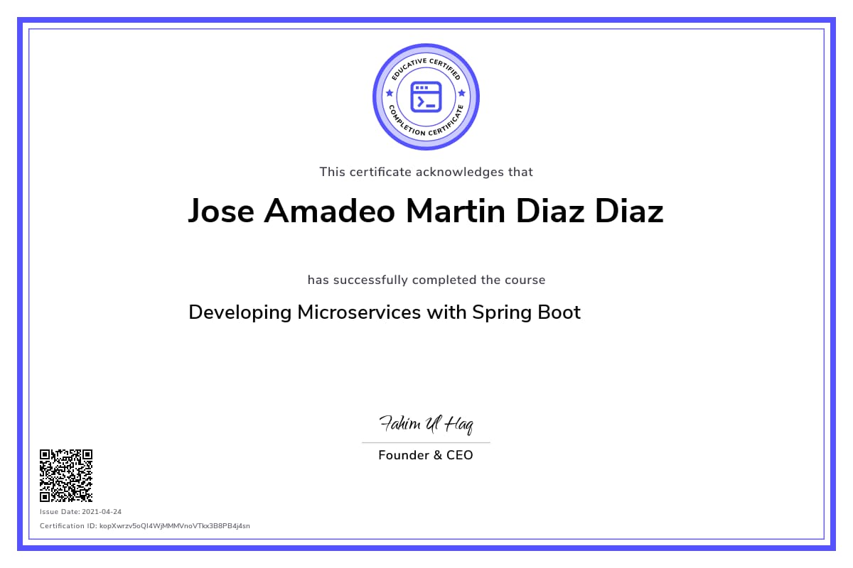 Personalized Path Certificate