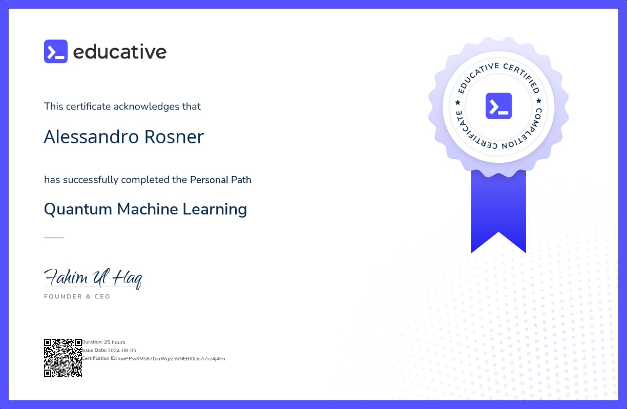 Personalized Path Certificate
