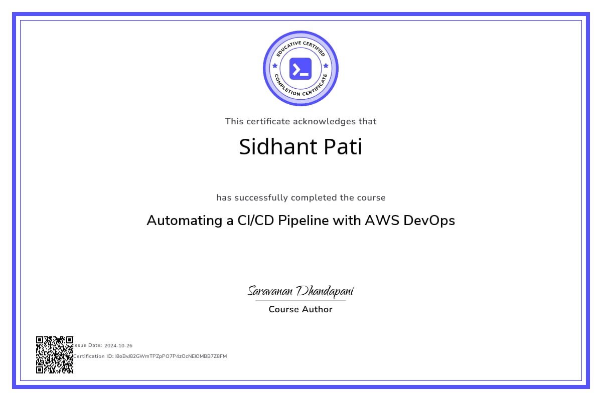 Course Certificate