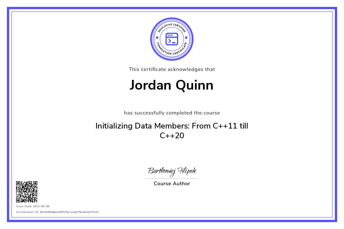 Personalized Path Certificate