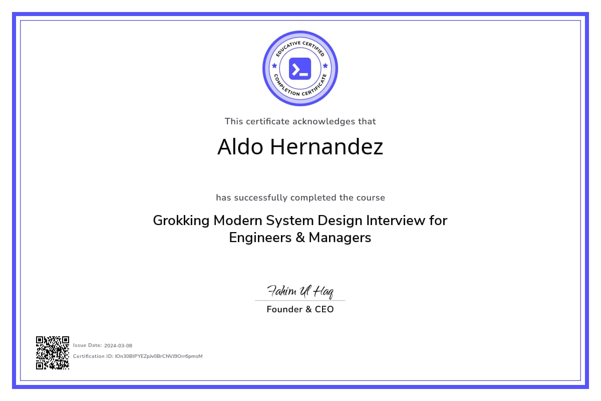 Course Certificate