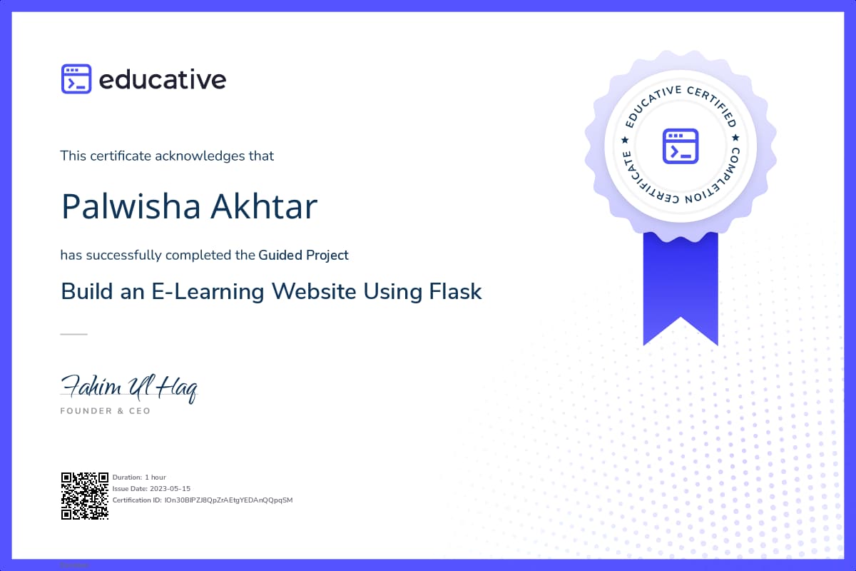 Project Certificate