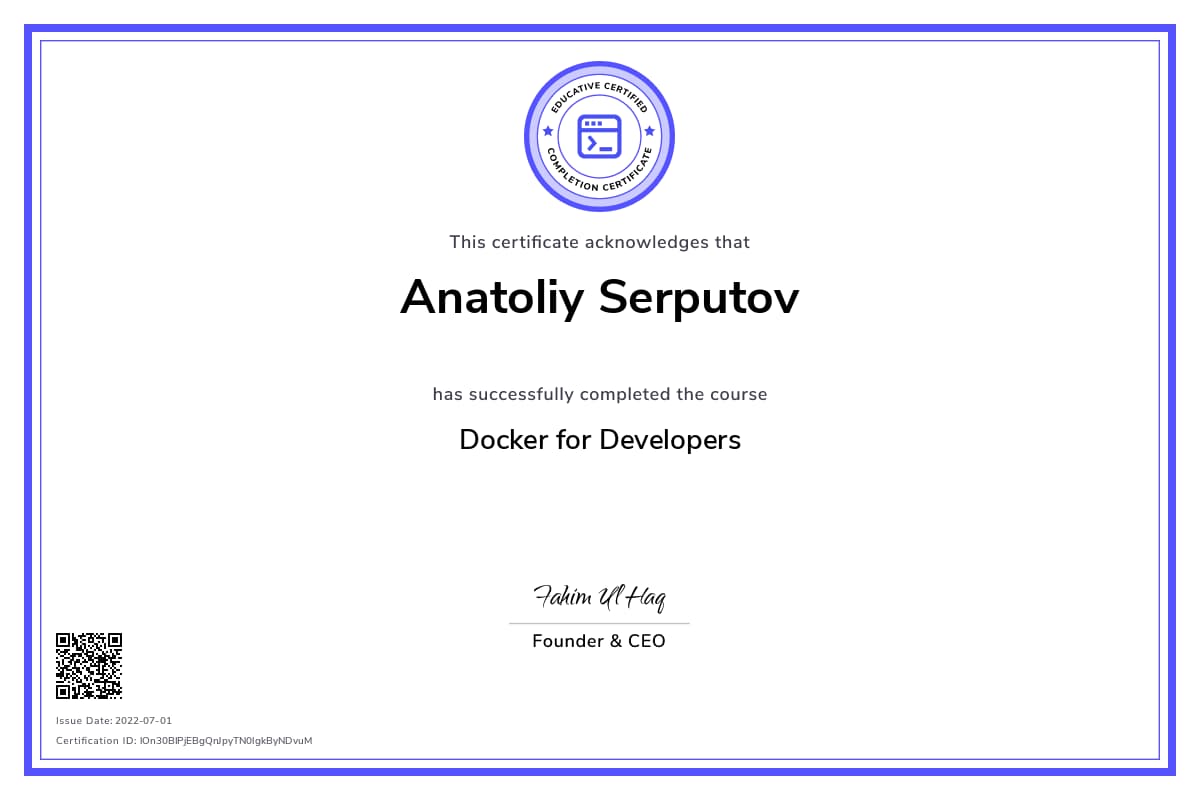 Personalized Path Certificate