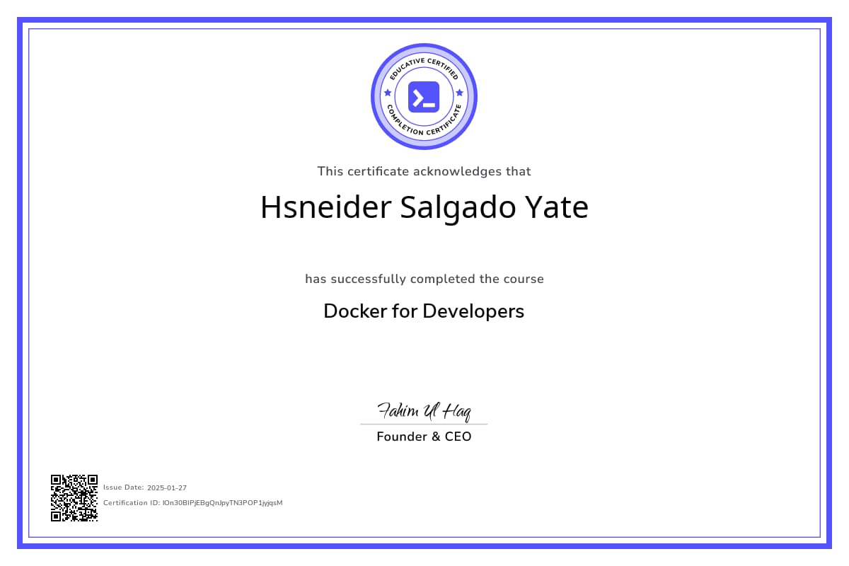 Course Certificate