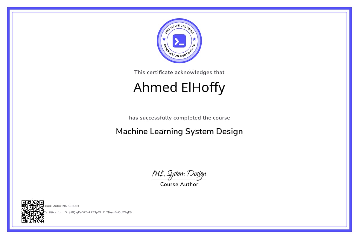 Course Certificate