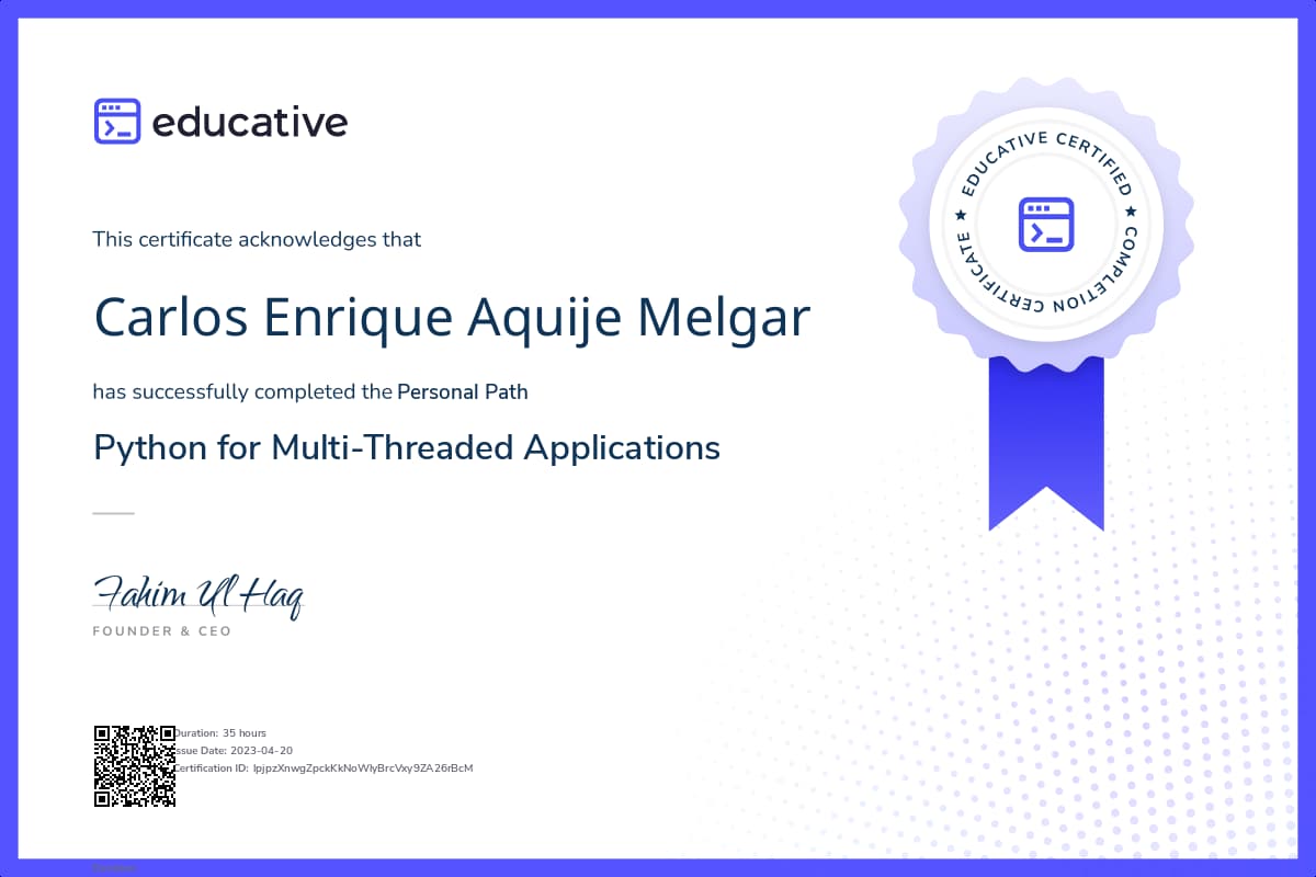 Personalized Path Certificate