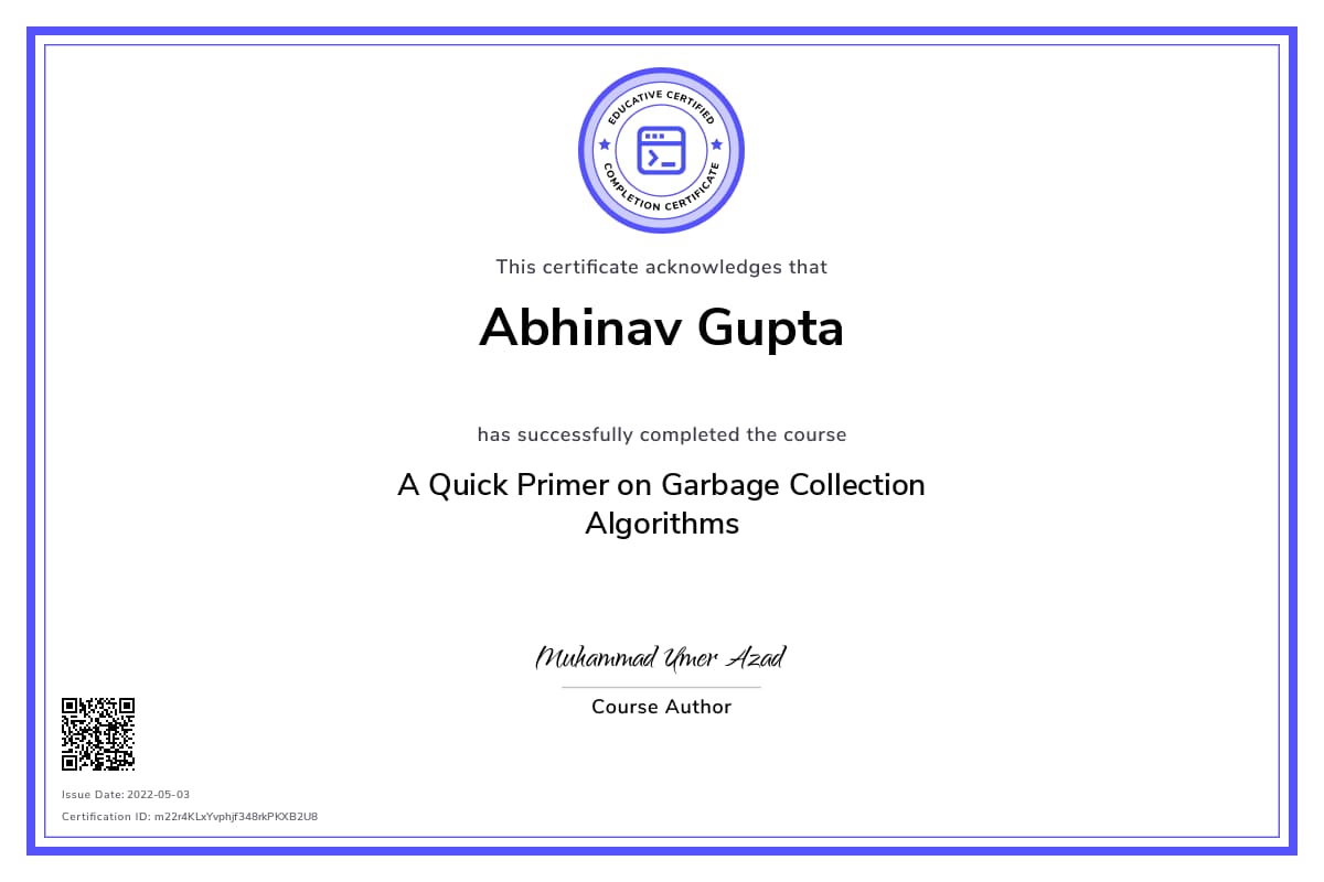 Personalized Path Certificate