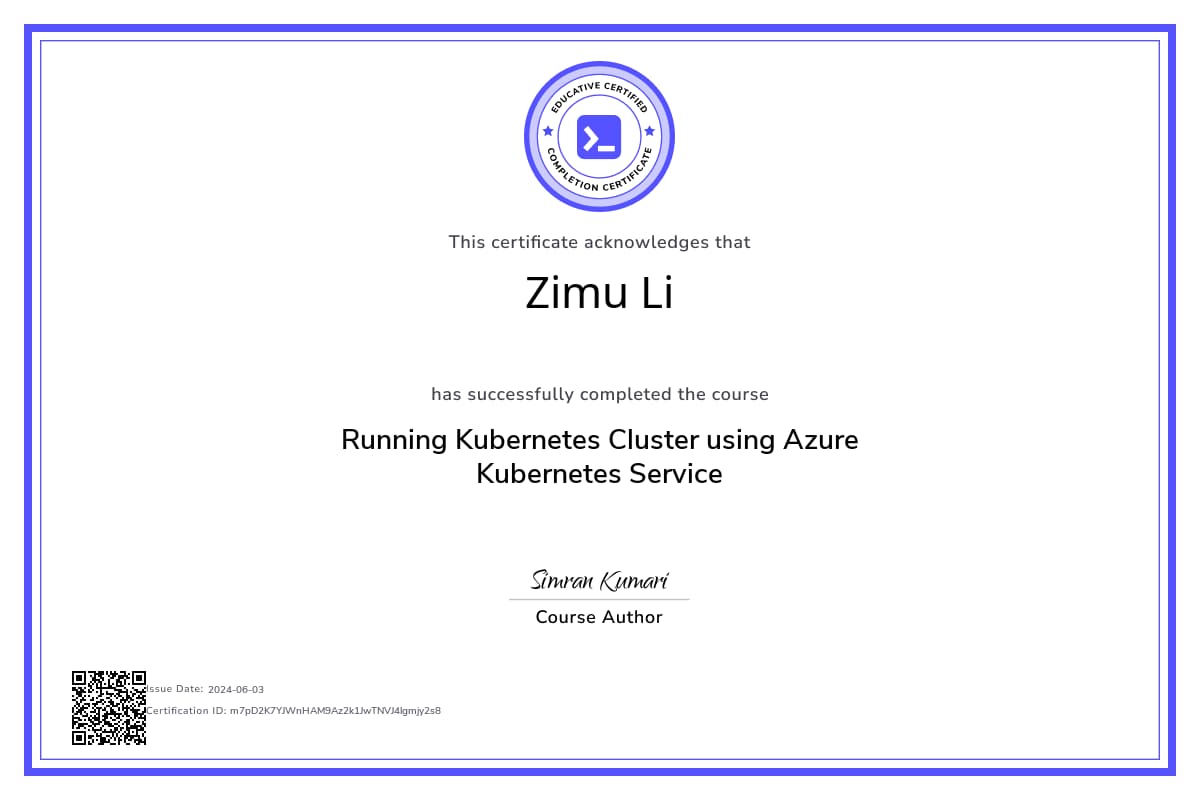 Course Certificate