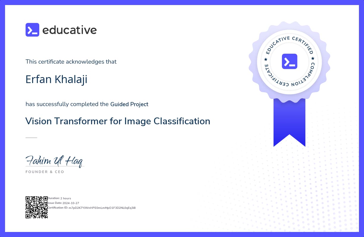 Project Certificate