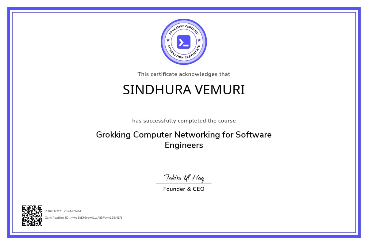 Course Certificate