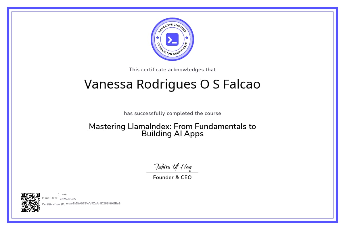 Course Certificate