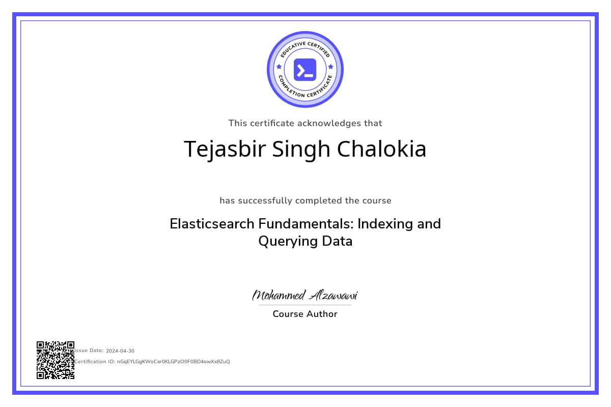 Course Certificate
