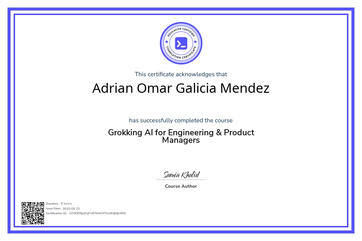 Course Certificate