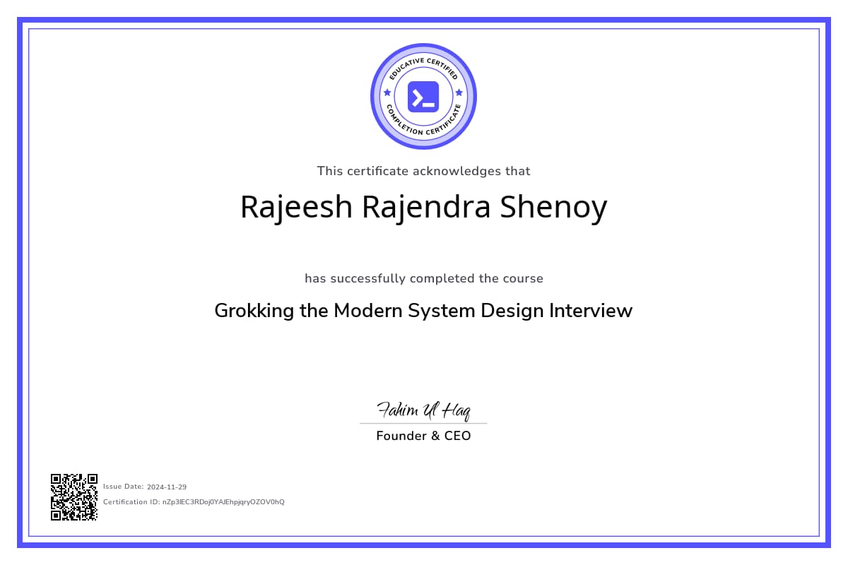 Course Certificate