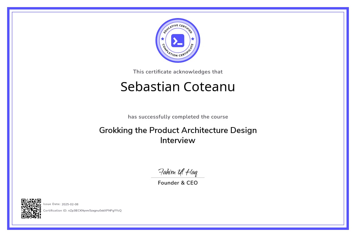 Course Certificate