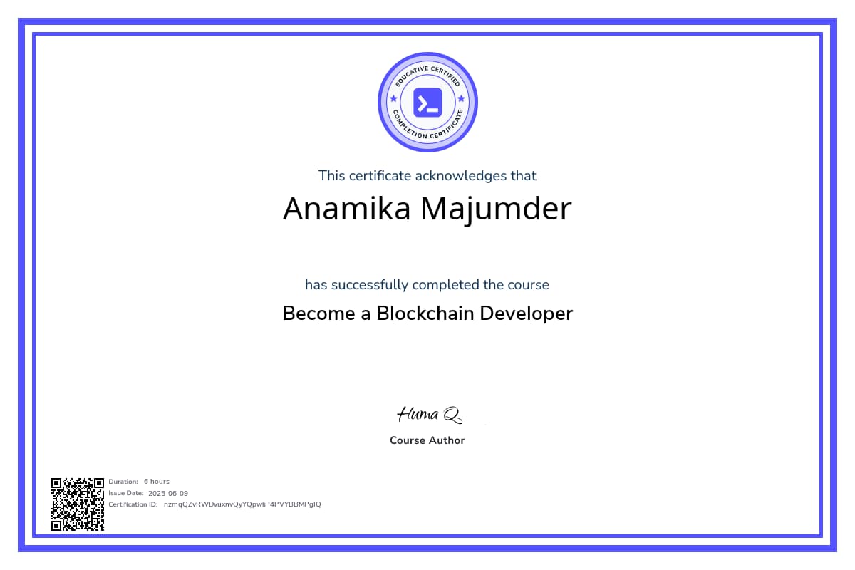 Course Certificate