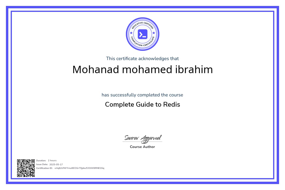Course Certificate