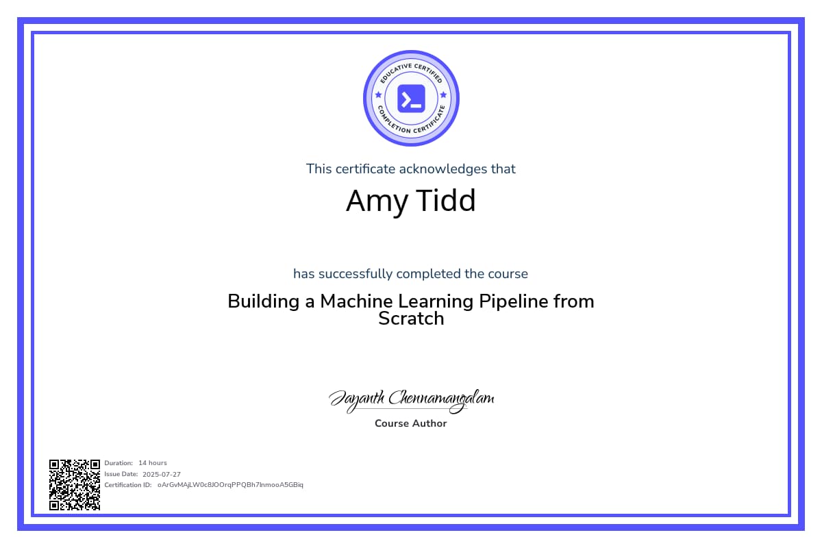 Course Certificate