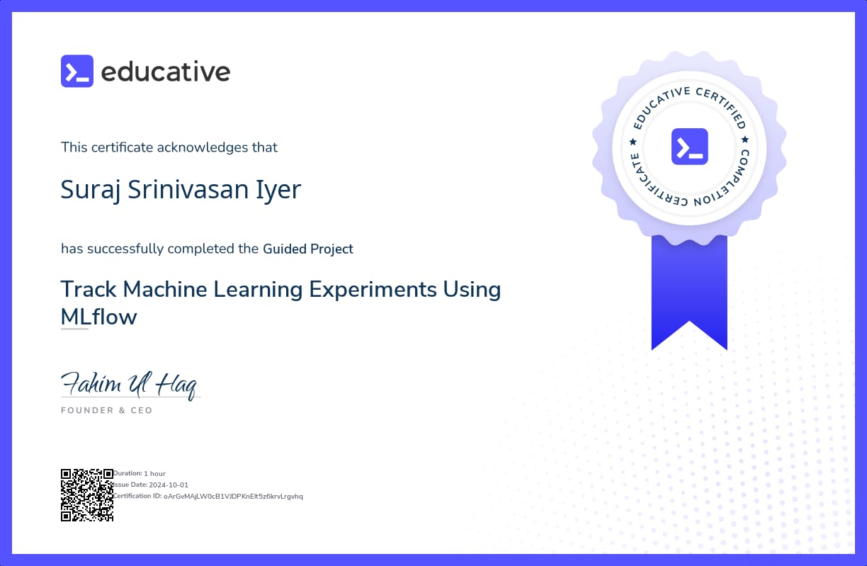 Project Certificate