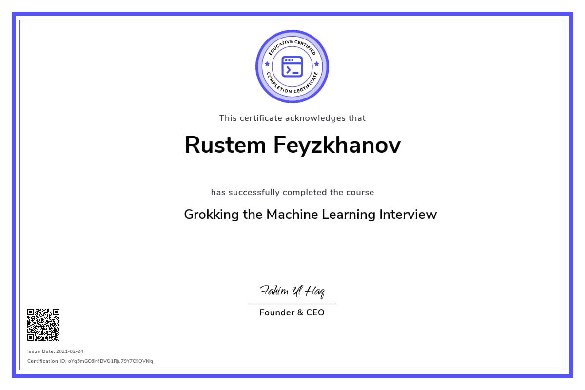 Personalized Path Certificate