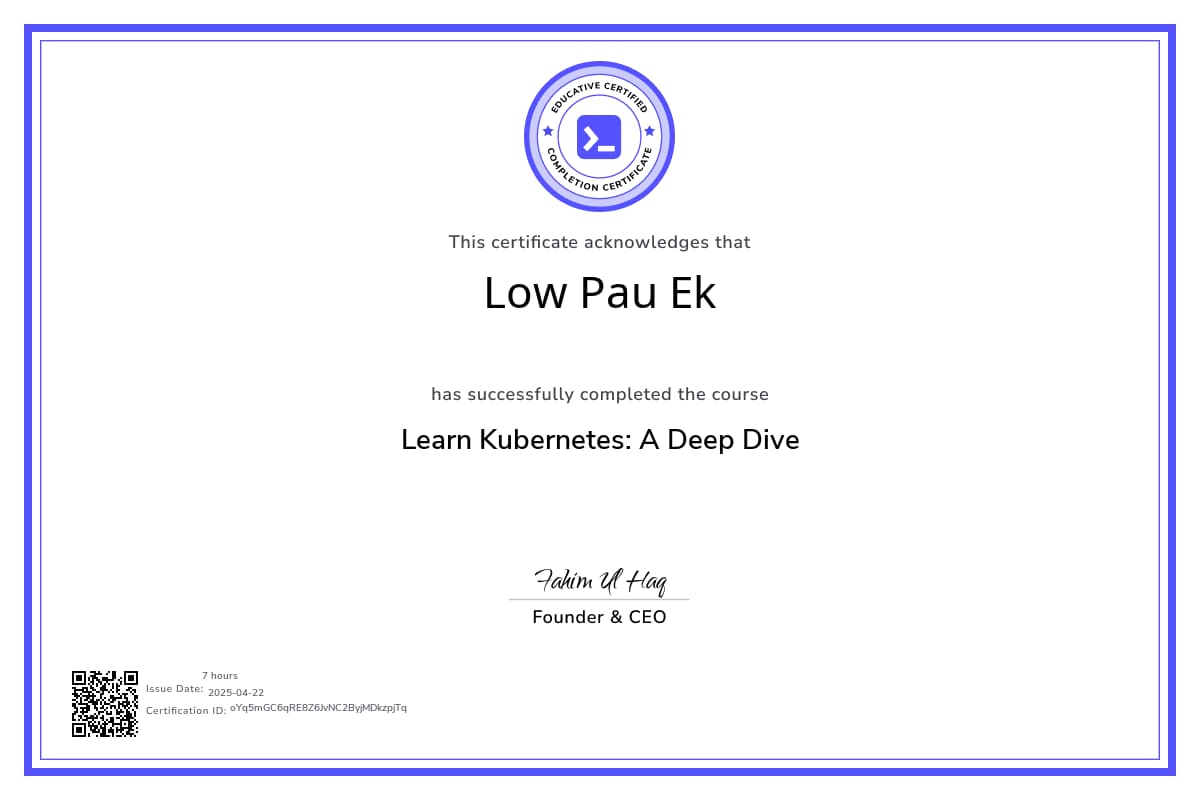 Course Certificate