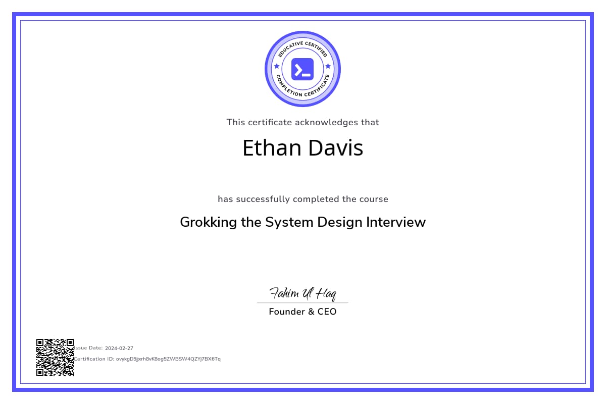 Course Certificate