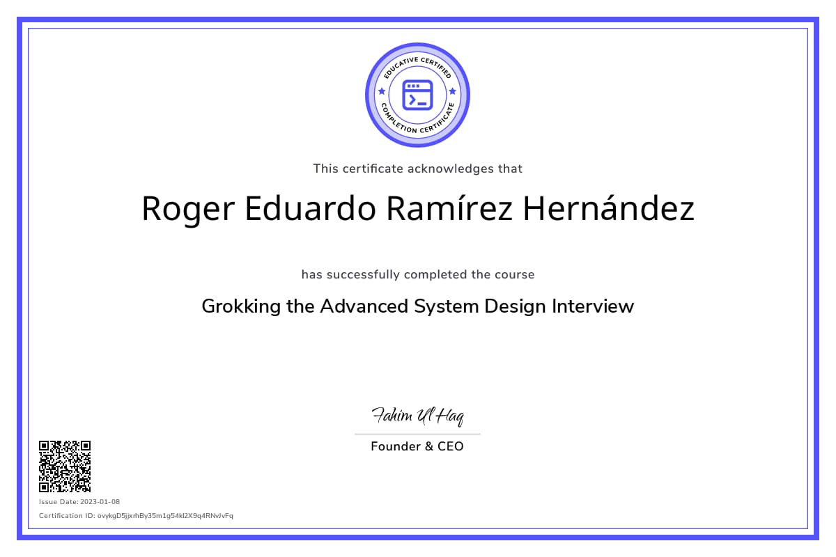 Personalized Path Certificate