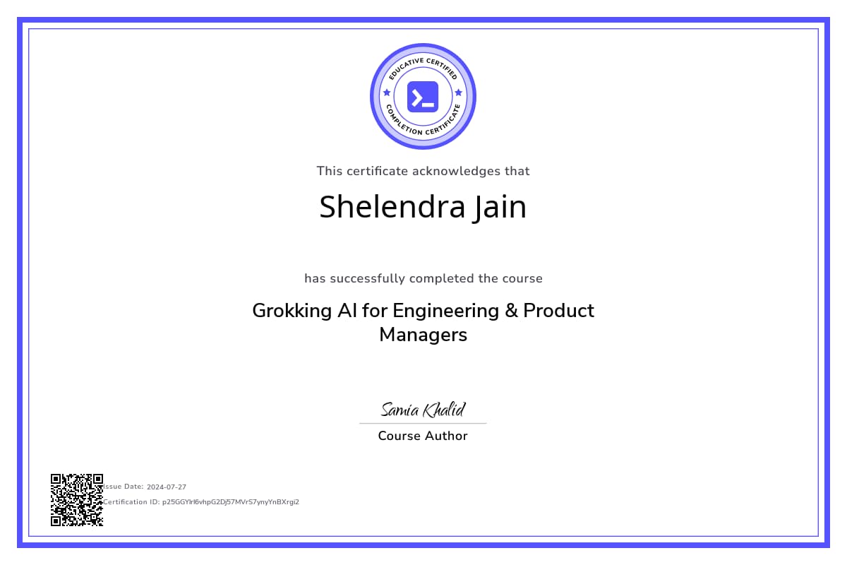 Course Certificate