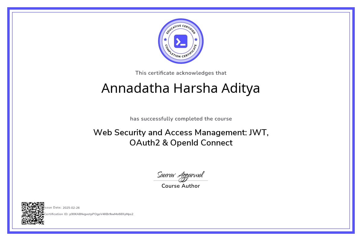 Course Certificate