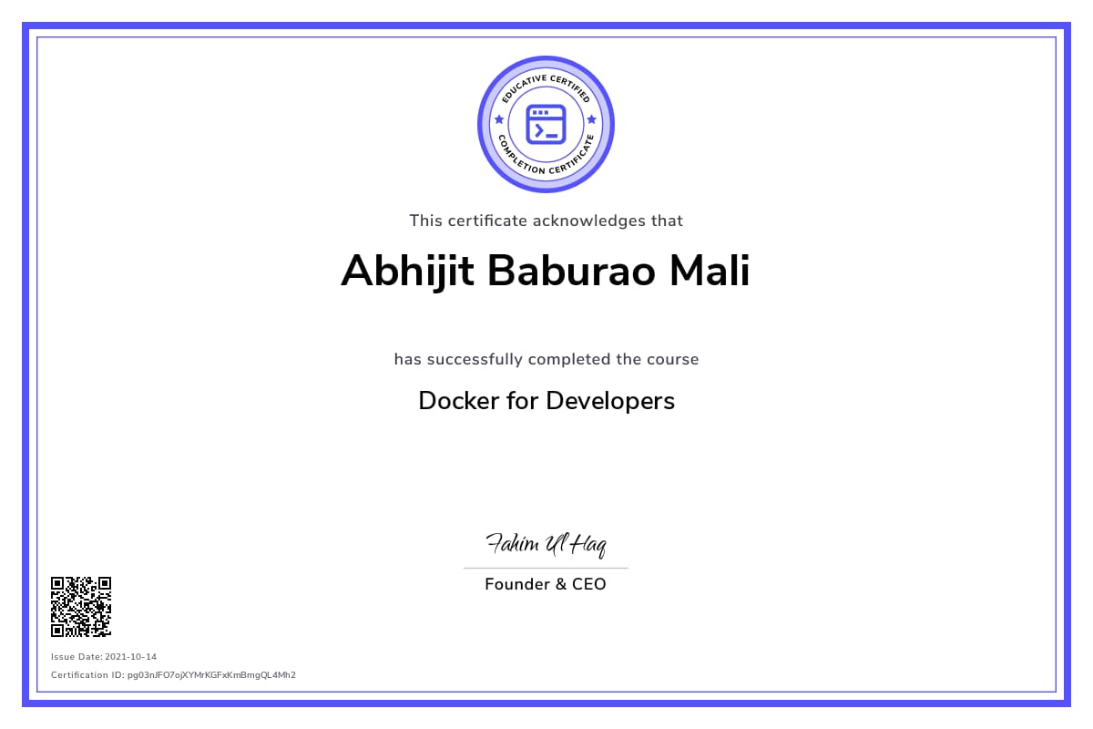 Personalized Path Certificate
