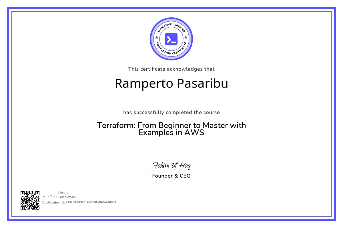 Course Certificate