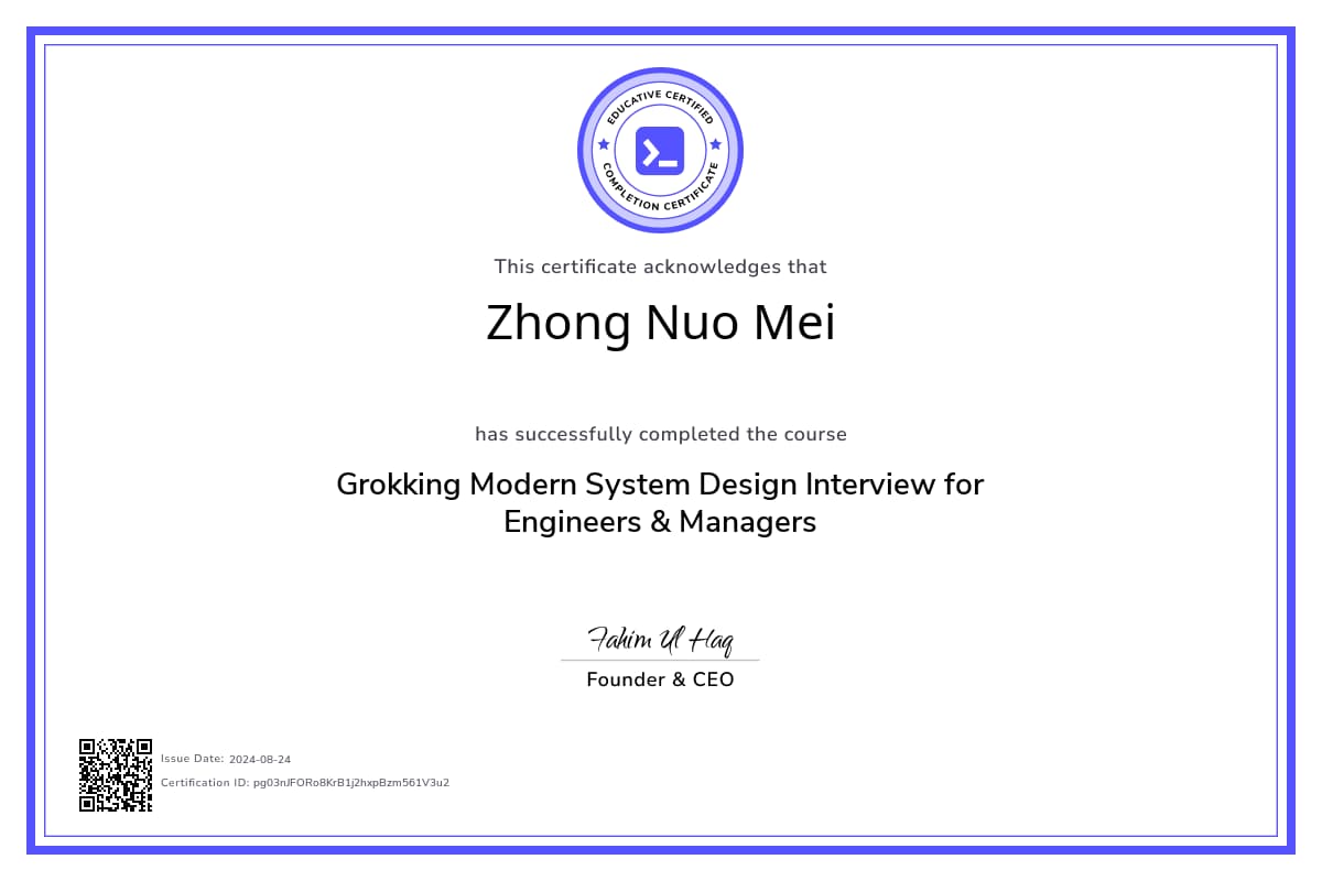 Course Certificate