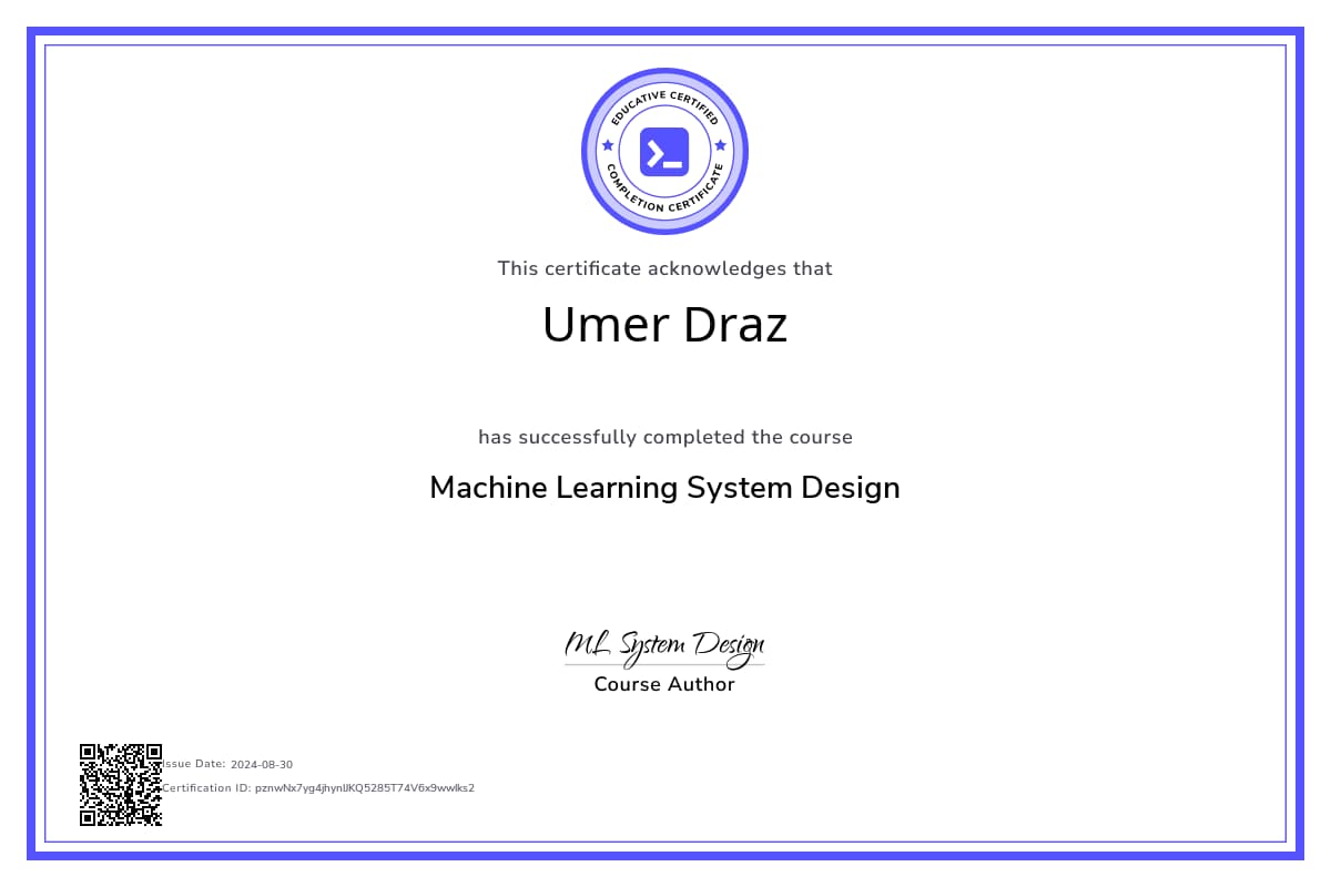 Course Certificate