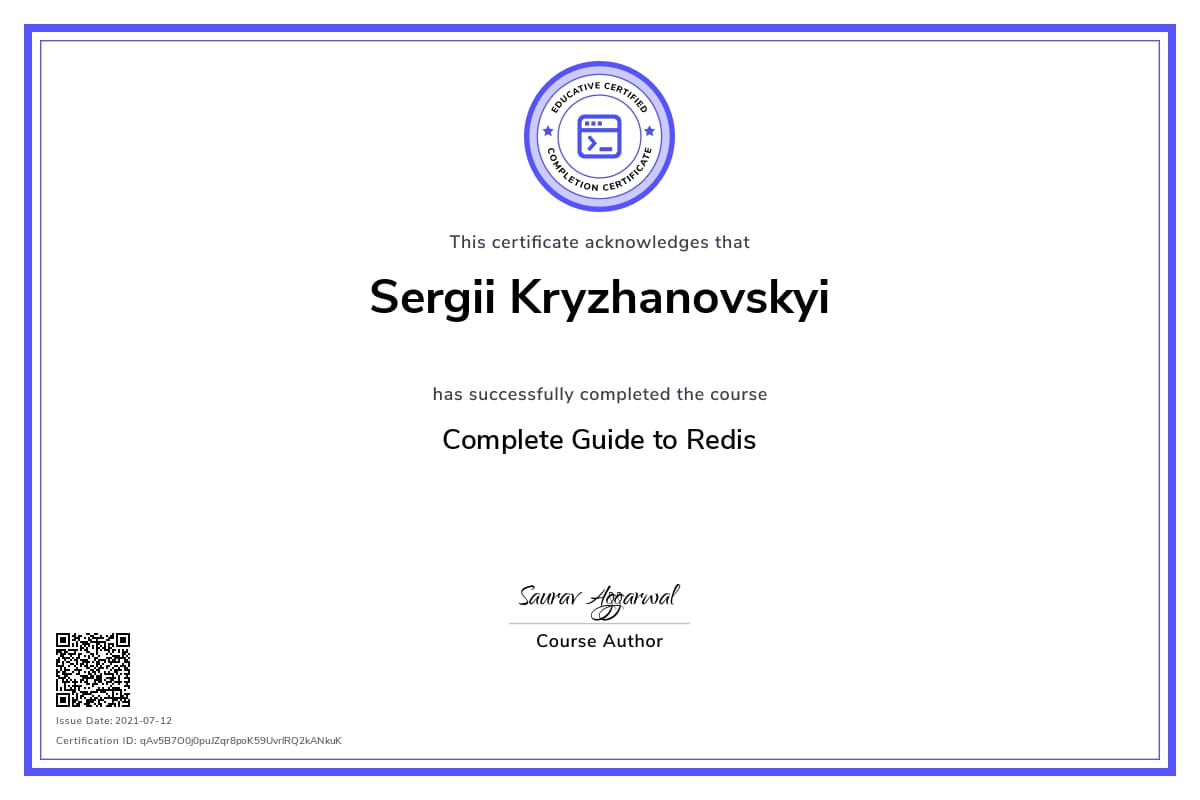 Personalized Path Certificate