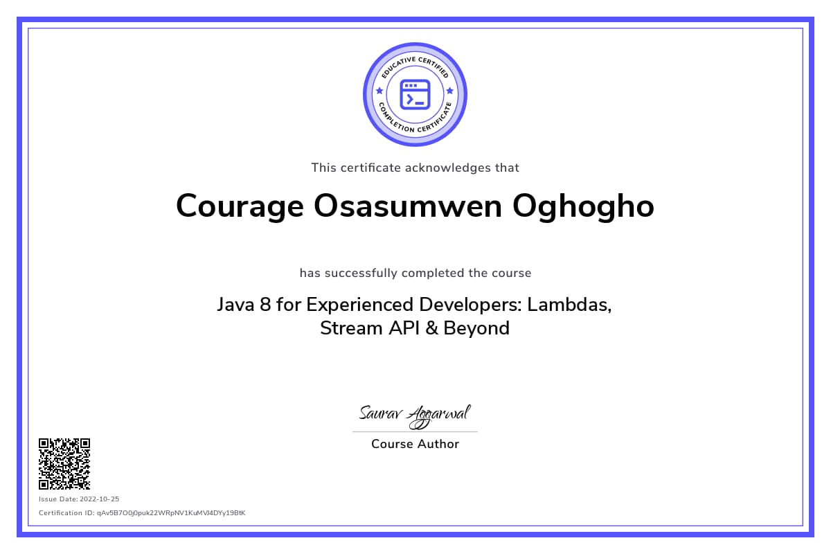 Personalized Path Certificate