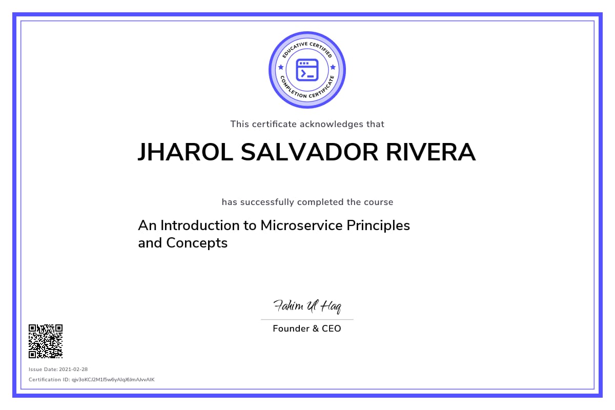 Personalized Path Certificate