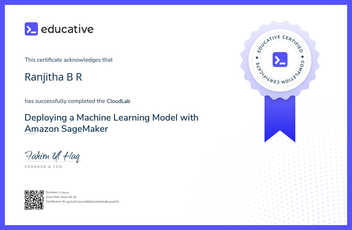 Cloud Lab Certificate