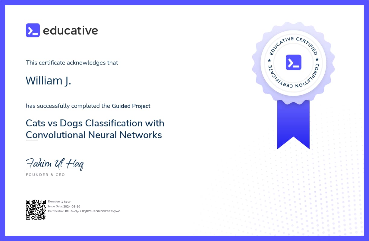 Project Certificate