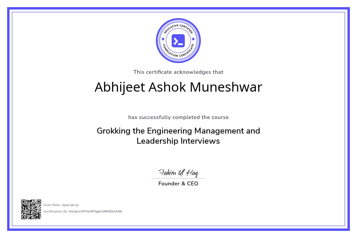 Course Certificate