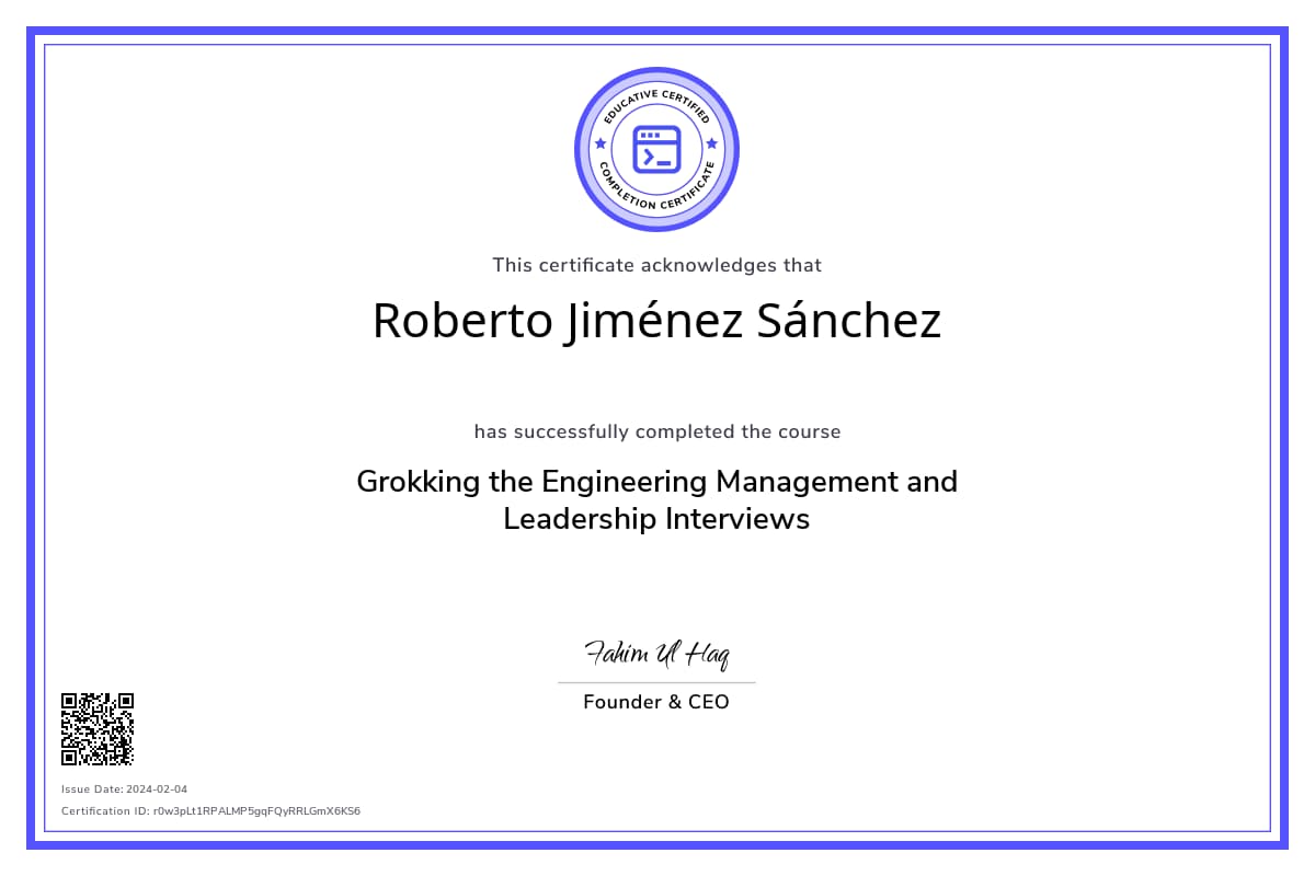 Course Certificate