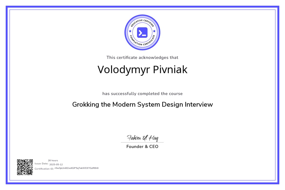 Course Certificate