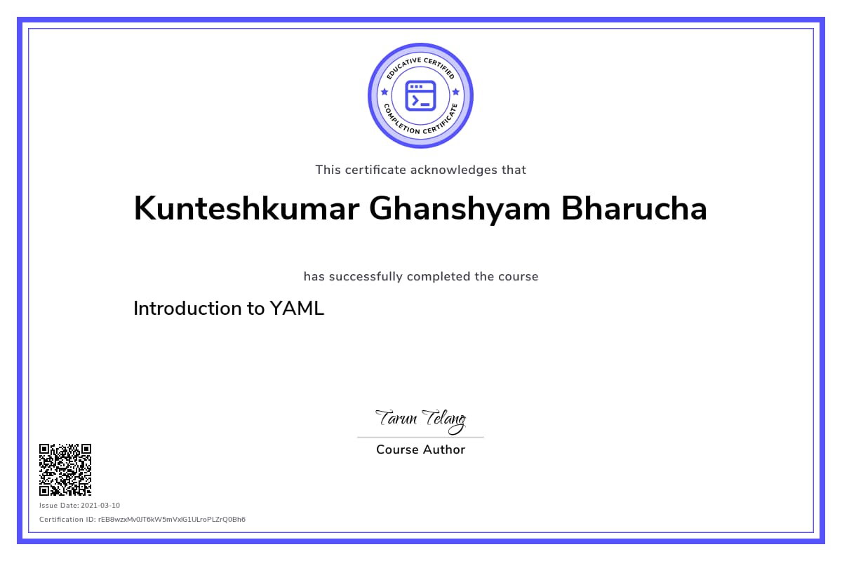 Personalized Path Certificate
